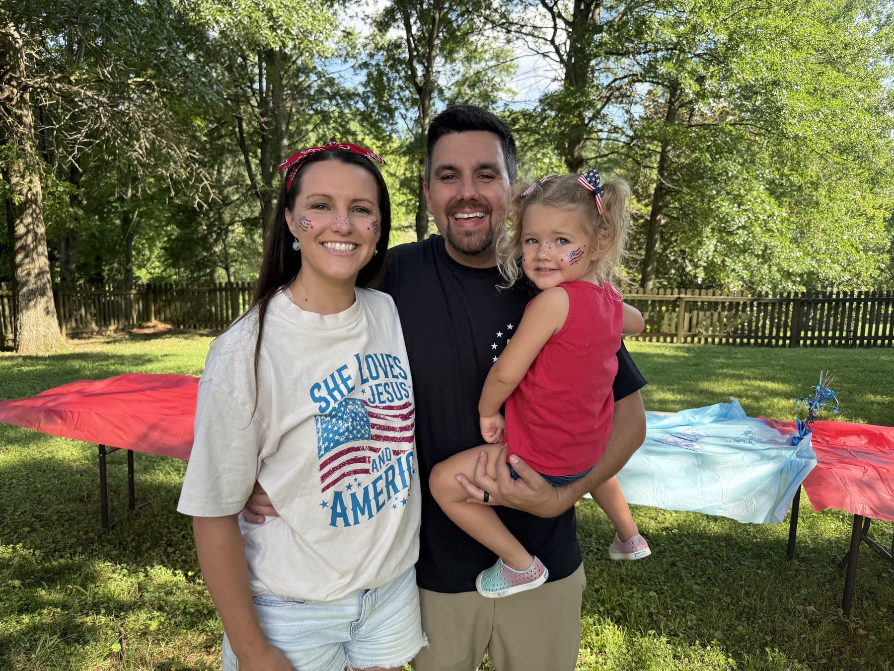 The Skidmore family — Taylor, Caitlyn, and Ahavah